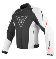 Chompa Dainese LAGUNA SECA TEX - Negro-Blanco-Rojo