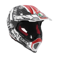 AX-8 EVO COOL Blanco/Negro/Rojo 